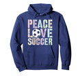 Funny Peace Love Soccer Goal Like Hoodie - Streetwear Style for Adults - T-Shirt, Sweatshirt, Hoodie