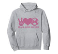 Peace Love Soccer Soccer Player Soccer Hoodie - Graphic Print for Adults - T-Shirt, Sweatshirt, Hoodie
