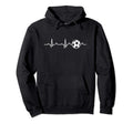 Soccer Heartbeat Player Coach Gift Hoodie - Unique Graphic Men Women - T-Shirt, Sweatshirt, Hoodie