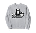Funny Cassette Vhs Tape Floppy Disc Sweatshirt - Minimalist Print Men Women - T-Shirt, Sweatshirt, Hoodie
