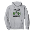 Soccer Mom Life Messy Bun Mothers Day Hoodie - Aesthetic Graphic Unisex - T-Shirt, Sweatshirt, Hoodie