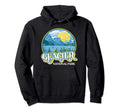 Glacier National Park Montana 80S Hoodie - Fun Novelty Design for Adults - T-Shirt, Sweatshirt, Hoodie