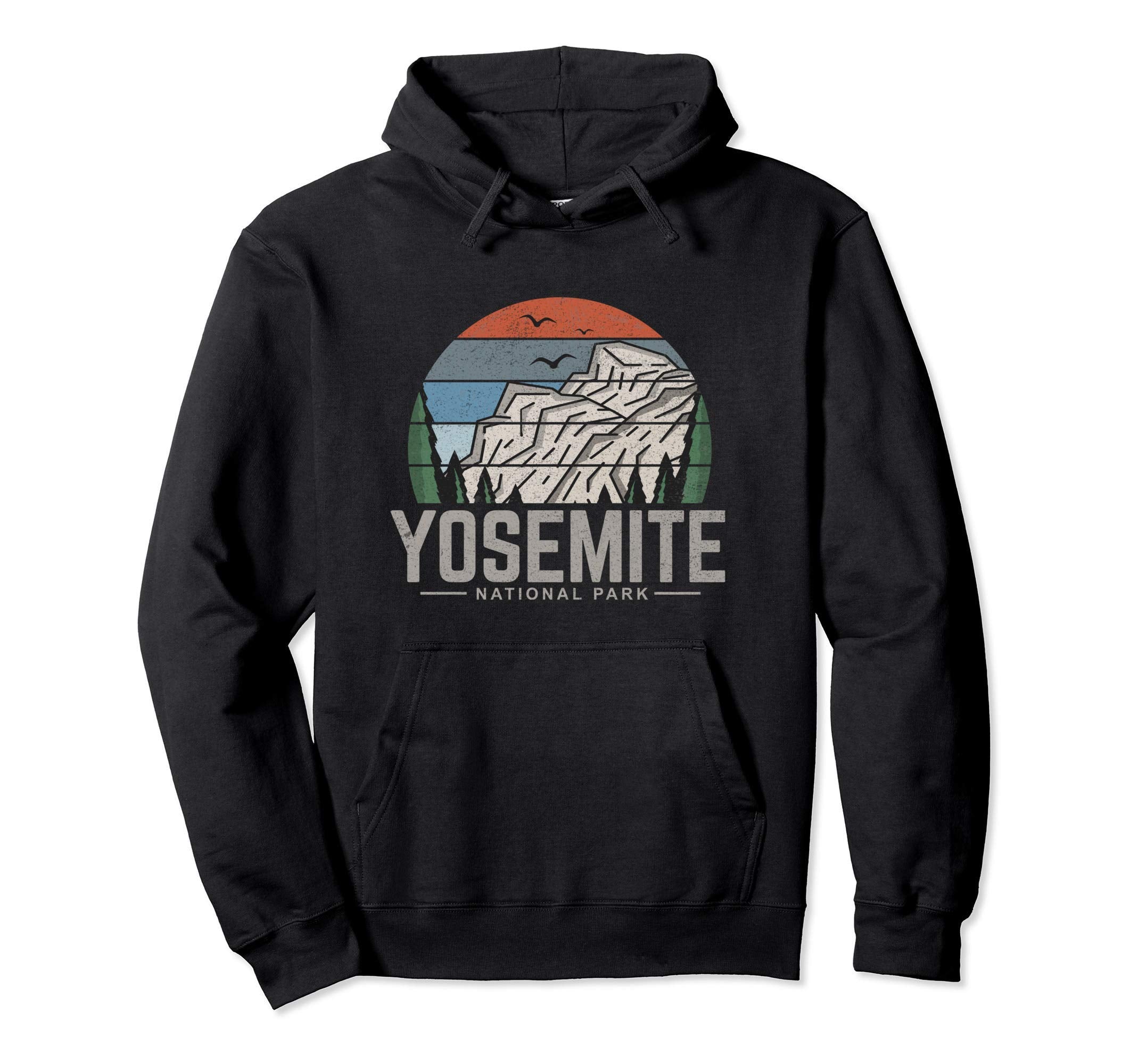 Yosemite National Park Hiking Hoodie - Trendy Graphic Men Women - T-Shirt, Sweatshirt, Hoodie