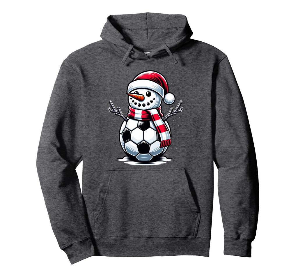 Snowman Sports Athlete Sporty Soccer Hoodie - Unique Graphic Unisex - T-Shirt, Sweatshirt, Hoodie