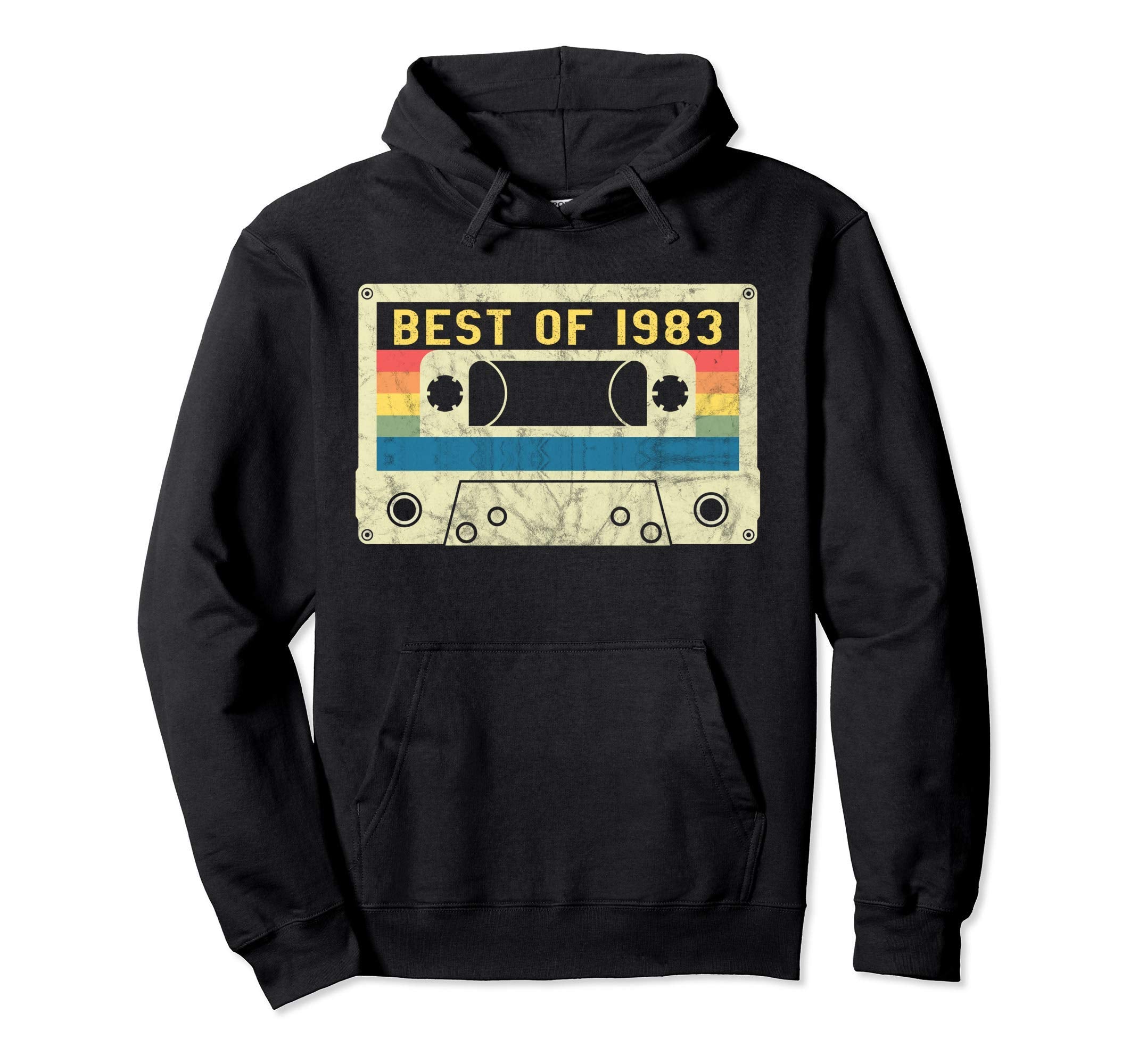 38 Years Gift Best 1983 80S Cassette Hoodie - Streetwear Style for Adults - T-Shirt, Sweatshirt, Hoodie