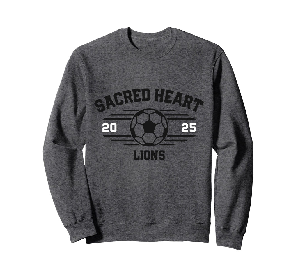 Sacred Heart Lions Soccer Ball Sweatshirt - Minimalist Print for Adults - T-Shirt, Sweatshirt, Hoodie