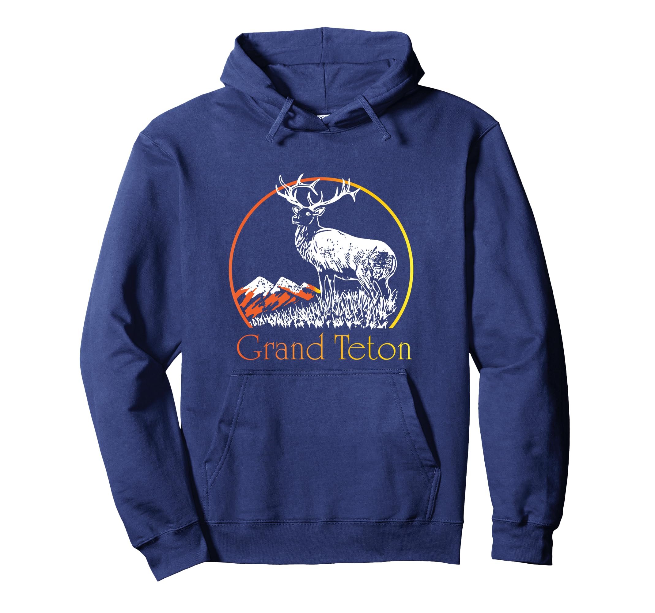 Grand Teton National Park Outdoors Elk Hoodie - Unique Graphic Men Women - T-Shirt, Sweatshirt, Hoodie