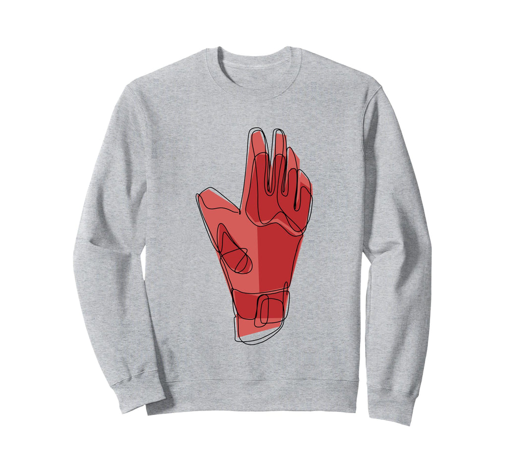 Soccer Goalkeeper Glove Abstract Sweatshirt - Aesthetic Graphic for Adults - T-Shirt, Sweatshirt, Hoodie