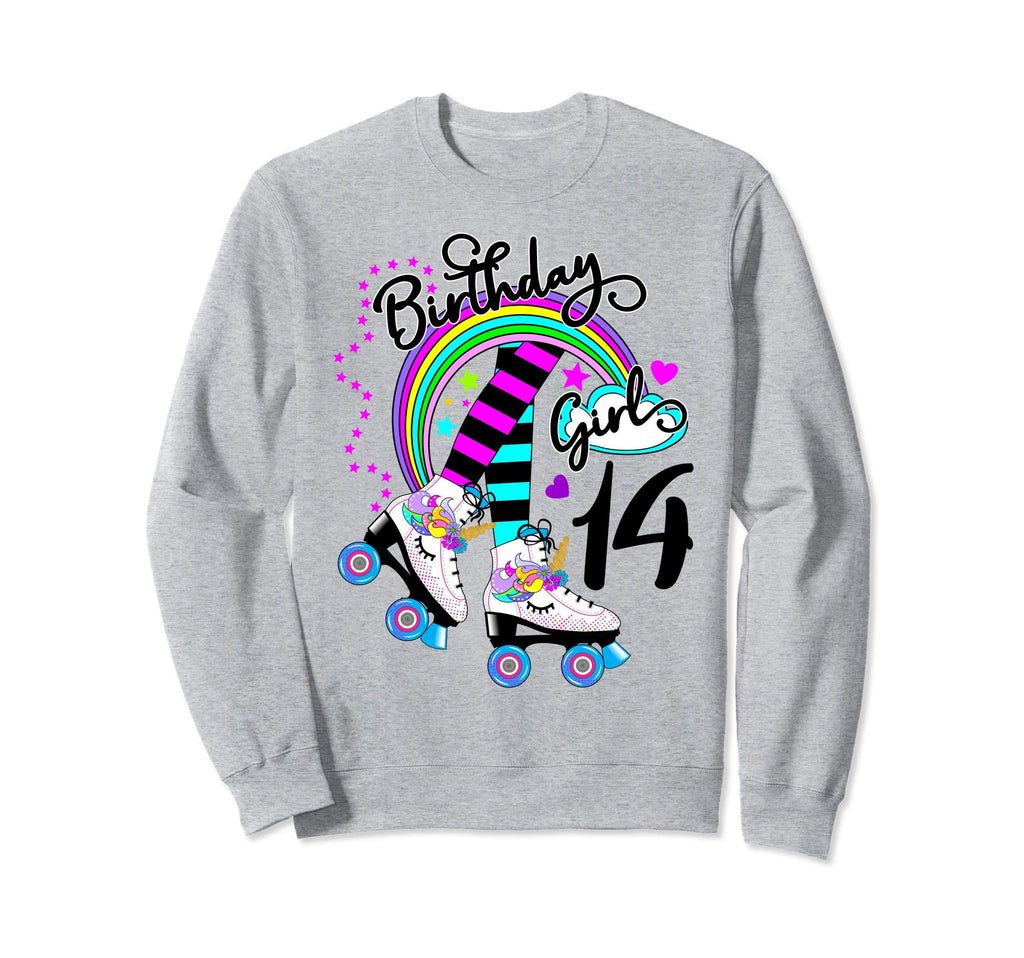 14Th Unicorn Roller Skate Sweatshirt - Streetwear Style for Adults - T-Shirt, Sweatshirt, Hoodie