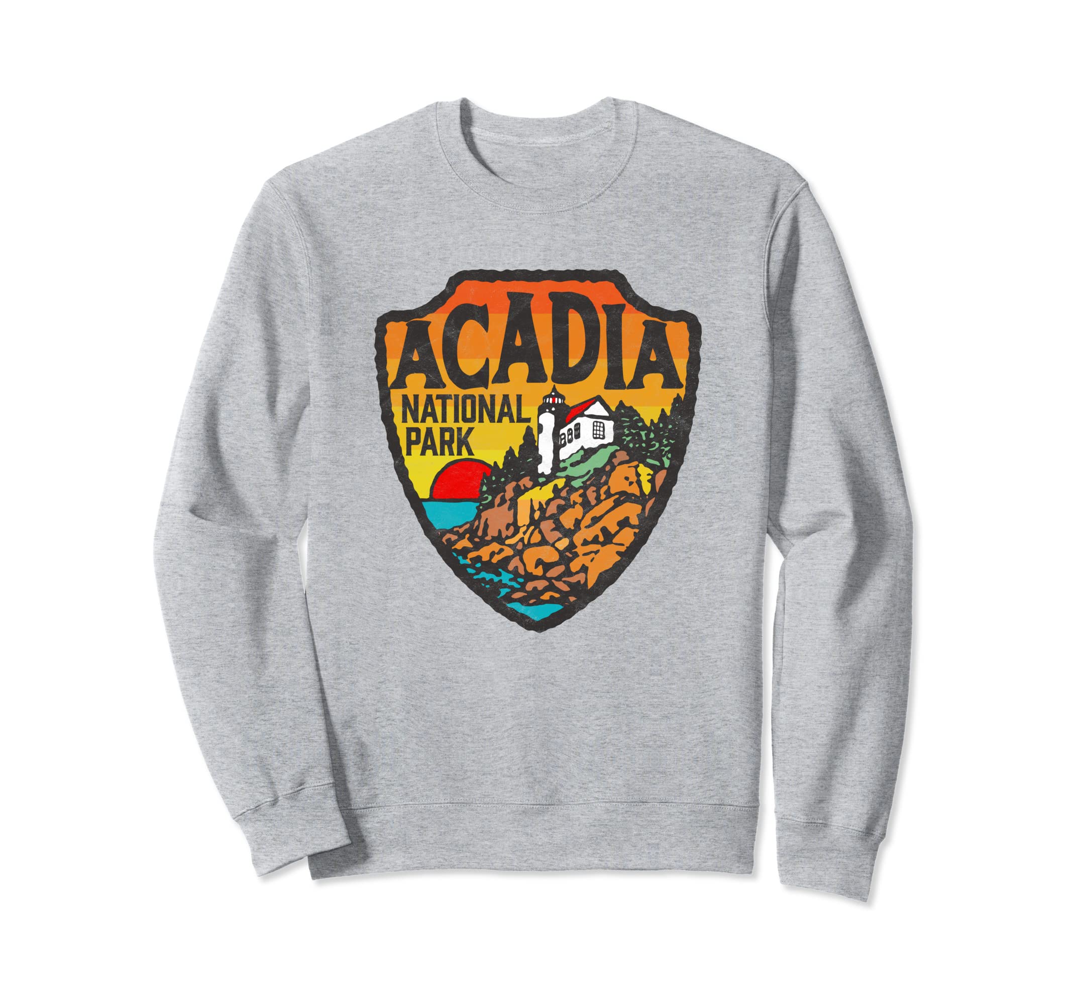 Acadia National Park Maine Lighthouse Sweatshirt - Minimalist Print Unisex - T-Shirt, Sweatshirt, Hoodie