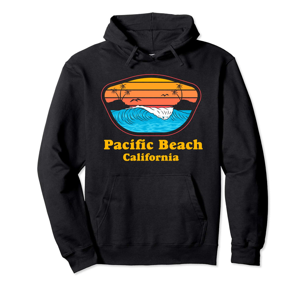 Pacific Beach California Sunset Hoodie - Custom Art Print for Adults - T-Shirt, Sweatshirt, Hoodie