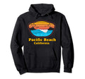 Pacific Beach California Sunset Hoodie - Custom Art Print for Adults - T-Shirt, Sweatshirt, Hoodie