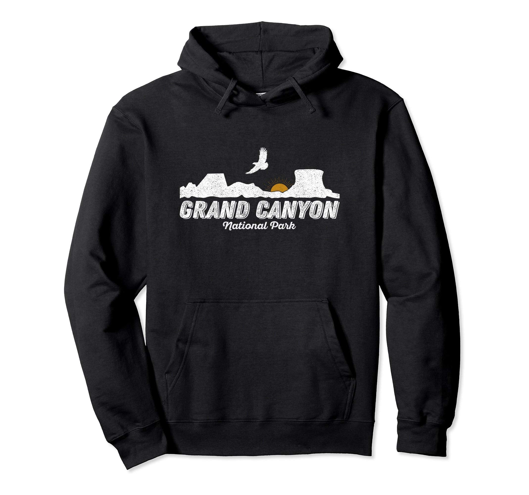 Grand Canyon National Park Distressed Hoodie - Fun Novelty Design Unisex - T-Shirt, Sweatshirt, Hoodie