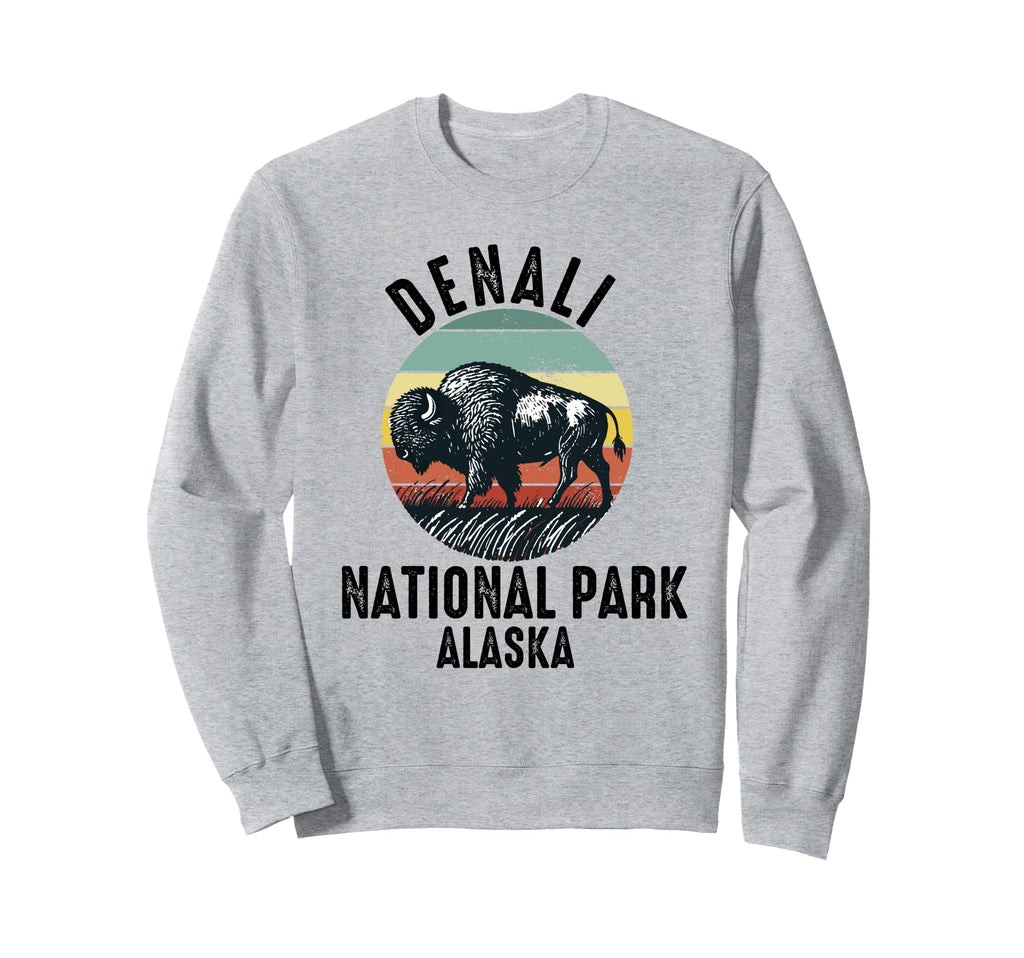 Denali National Park Souvenir Sweatshirt - Minimalist Print Men Women - T-Shirt, Sweatshirt, Hoodie