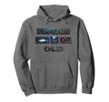 Mens Funny Im This Old Vcr Tape Floppy Disk Hoodie - Graphic Print Unisex - T-Shirt, Sweatshirt, Hoodie