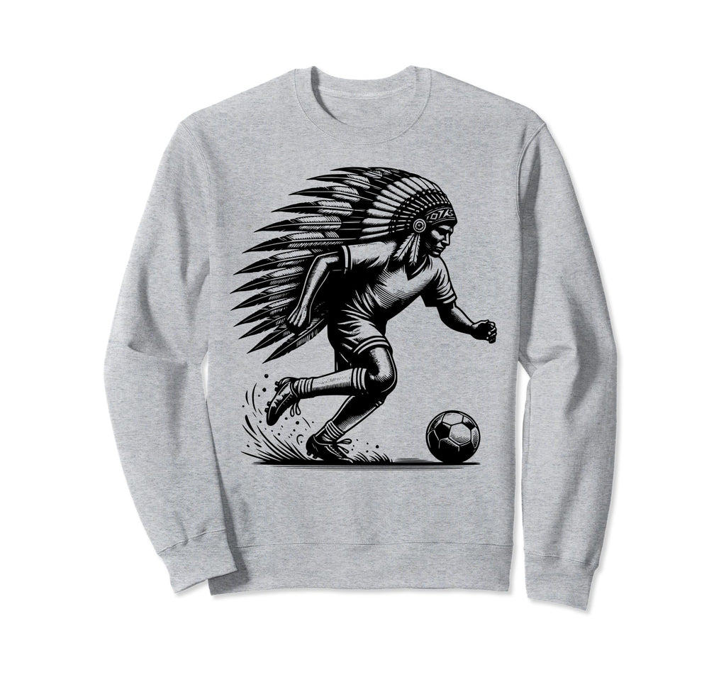 Funny Native American Player Sunset Sweatshirt - Graphic Print for Adults - T-Shirt, Sweatshirt, Hoodie