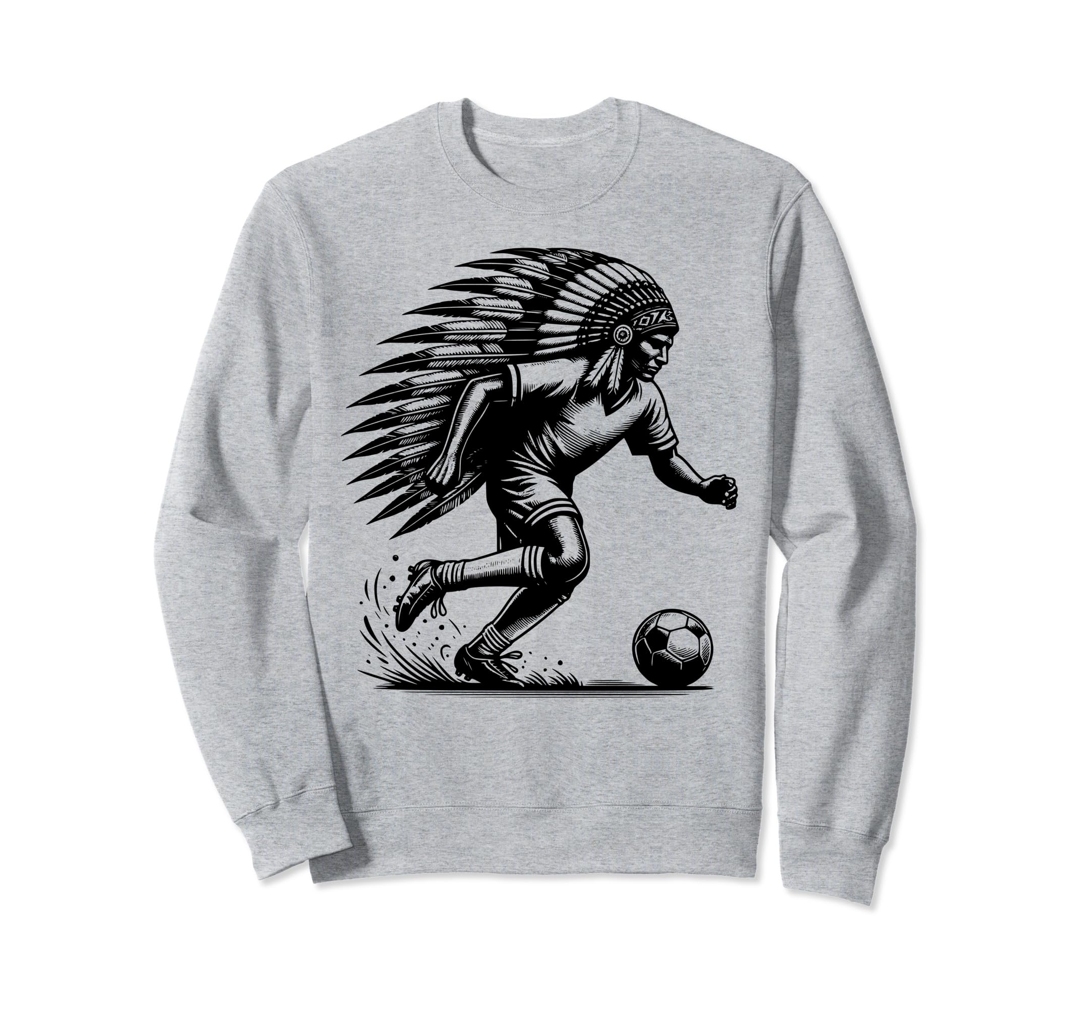 Funny Native American Player Sunset Sweatshirt - Graphic Print for Adults - T-Shirt, Sweatshirt, Hoodie