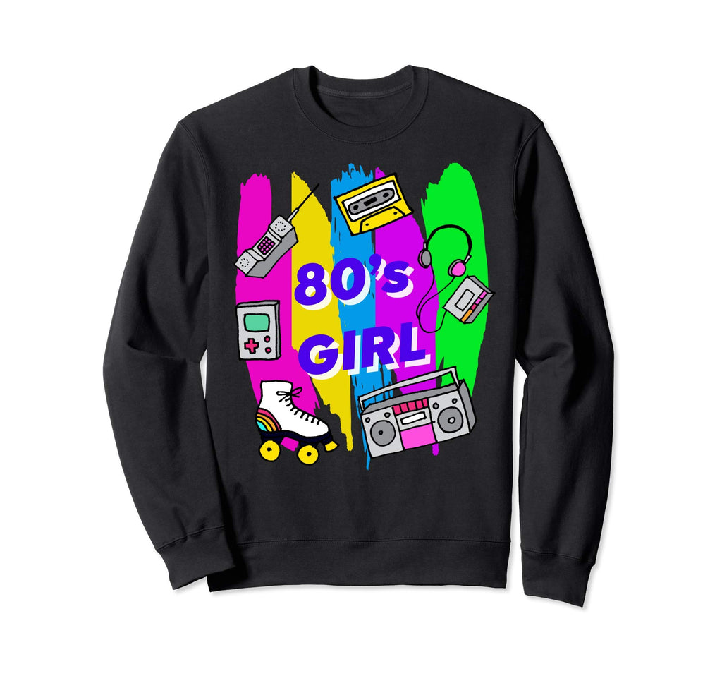 80S Roller Skate Mixtape Walkman Sweatshirt - Casual Everyday Wear Unisex - T-Shirt, Sweatshirt, Hoodie