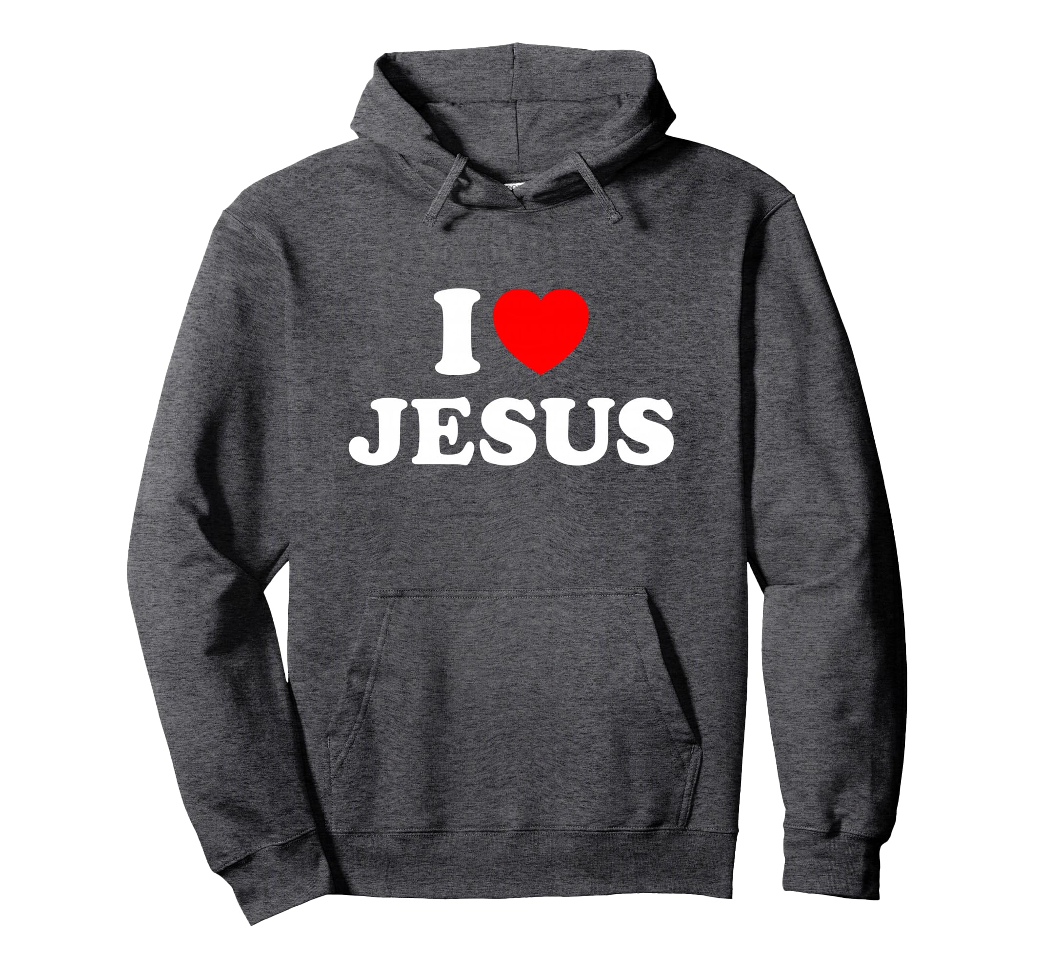 I Love Jesus Heart Hoodie - Novelty Apparel for Adults - T-Shirt, Sweatshirt, Hoodie