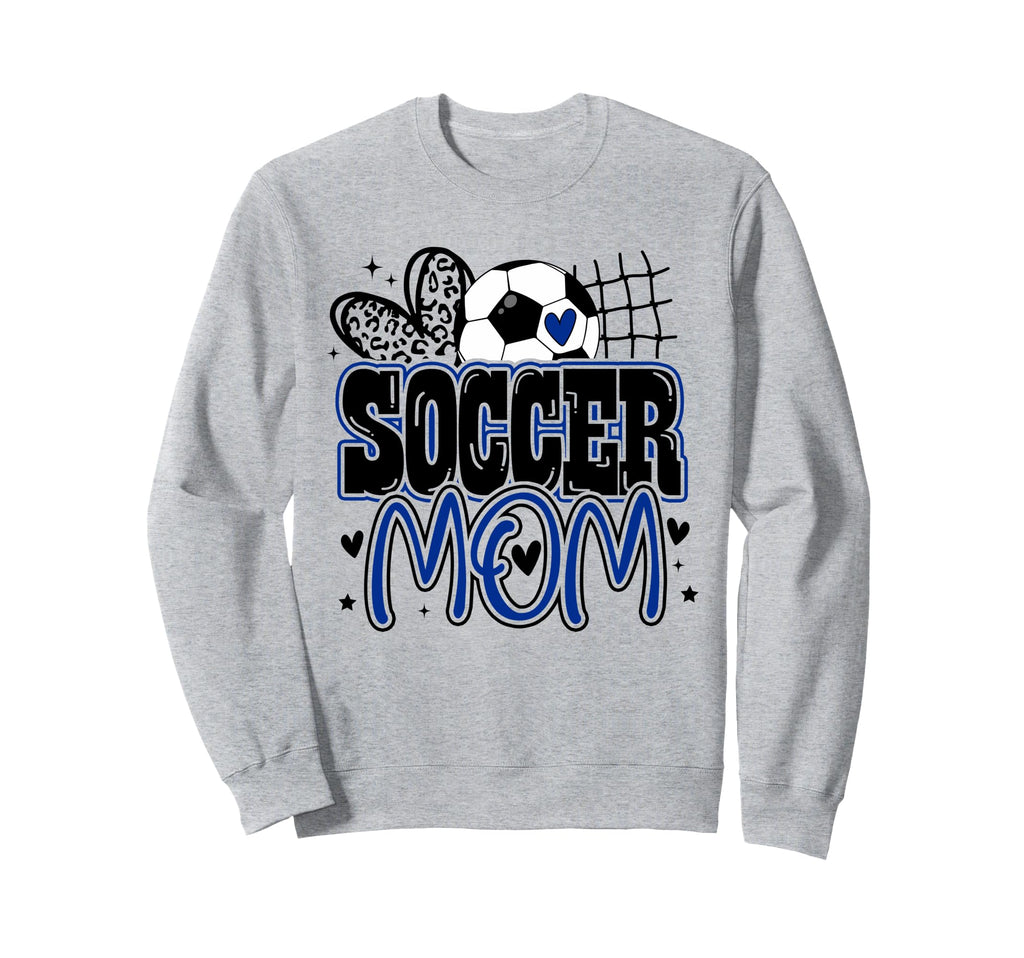 Blue Soccer Heartleopard Soccer Sweatshirt - Custom Art Print Men Women - T-Shirt, Sweatshirt, Hoodie