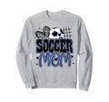 Blue Soccer Heartleopard Soccer Mom Sweatshirt - Unique Graphic for Adults - T-Shirt, Sweatshirt, Hoodie