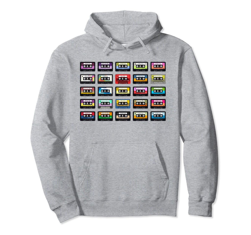 80S Rock Cassettes Rock Cassettes Hoodie - Streetwear Style for Adults - T-Shirt, Sweatshirt, Hoodie