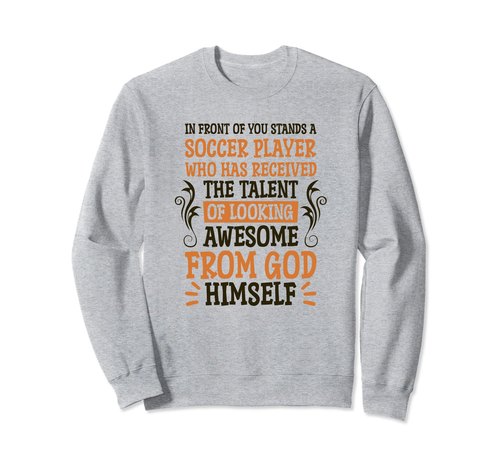Looking Awesome Soccer Players Sweatshirt - Minimalist Print for Adults - T-Shirt, Sweatshirt, Hoodie