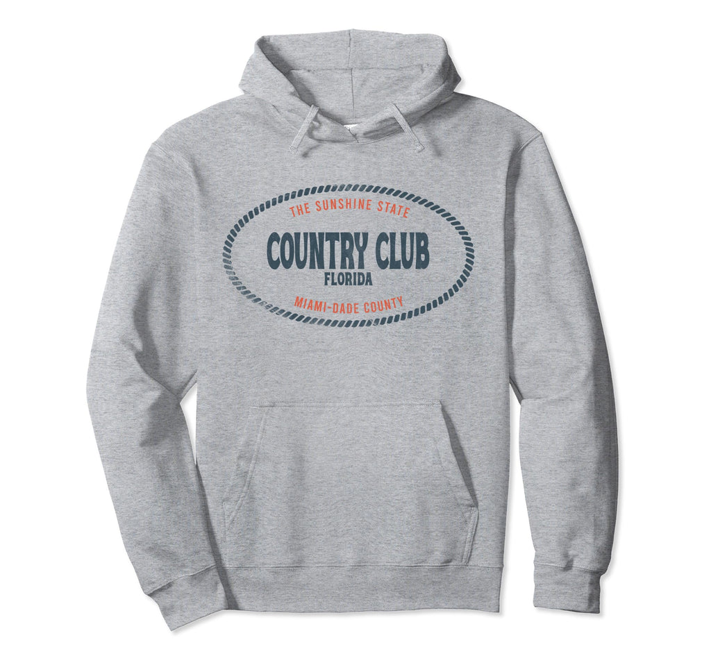 Casual Country Club Florida Beach Surf Vibes Hoodie - Unique Graphic Unisex - T-Shirt, Sweatshirt, Hoodie