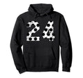 Soccer 24 Jersey Number Hoodie - Novelty Apparel for Adults - T-Shirt, Sweatshirt, Hoodie