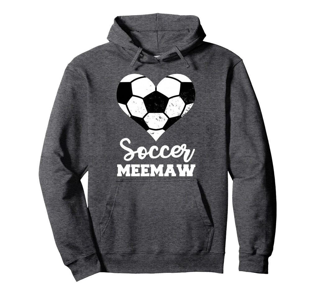 Soccer Meemaw Funny Soccer Heart Hoodie - Novelty Apparel Men Women - T-Shirt, Sweatshirt, Hoodie