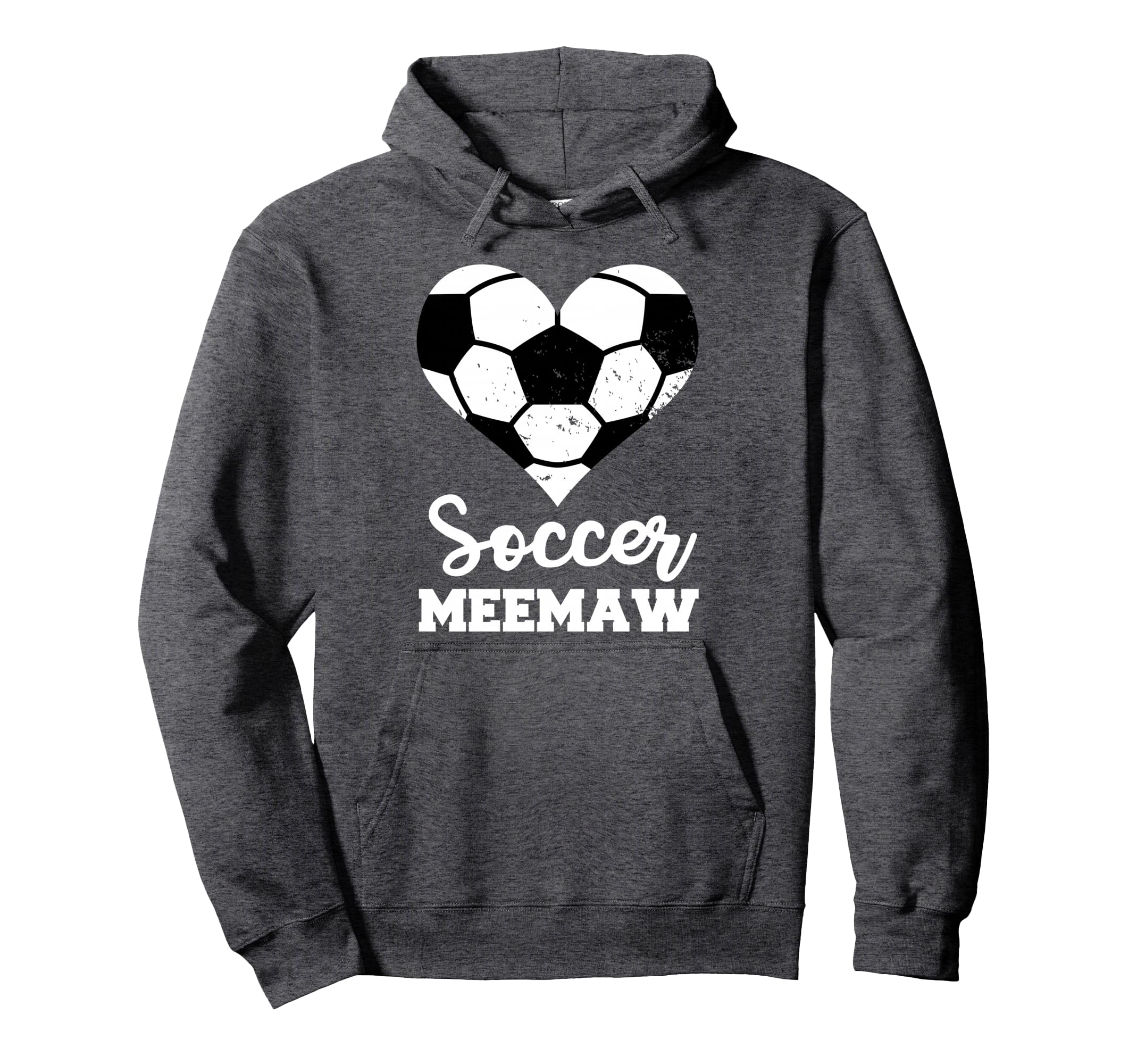 Soccer Meemaw Funny Soccer Heart Hoodie - Novelty Apparel Men Women - T-Shirt, Sweatshirt, Hoodie