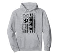 Us American Flag Soccer Patriotic Soccer Hoodie - Fun Novelty Design Unisex - T-Shirt, Sweatshirt, Hoodie