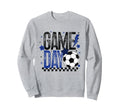 Game Day Soccer Season Checkered Black Sweatshirt - Unique Graphic Unisex - T-Shirt, Sweatshirt, Hoodie