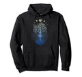 Phases Moon 60S 70S Vibe Tree Life Hoodie - Casual Everyday Wear for Adults - T-Shirt, Sweatshirt, Hoodie