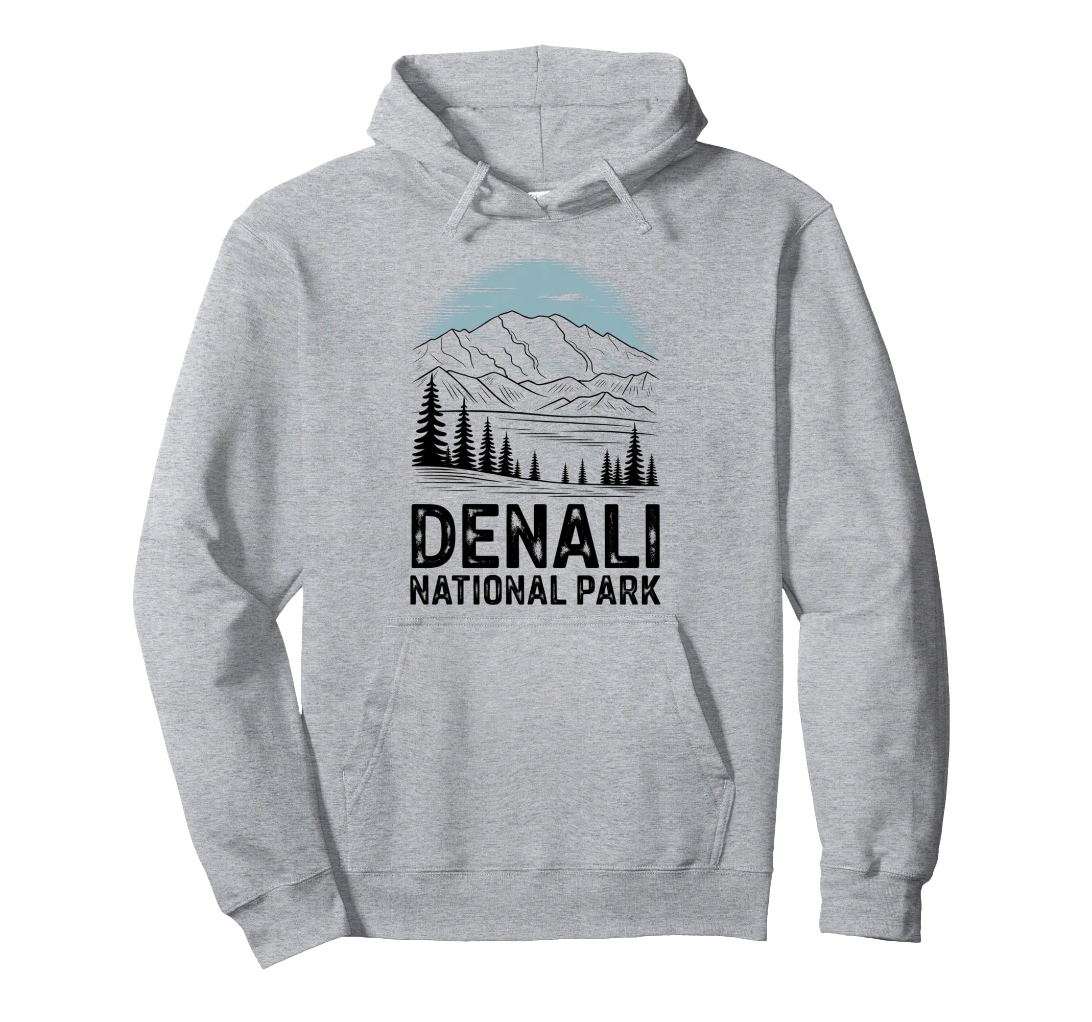 Denali National Park American Hiking Us Hoodie - Aesthetic Graphic Unisex - T-Shirt, Sweatshirt, Hoodie