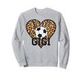 Soccer Gigi Heart Grandma Gigi Soccer Sweatshirt - Minimalist Print Unisex - T-Shirt, Sweatshirt, Hoodie