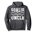 Ice Hockey Goalie Uncle Hockey Hoodie - Graphic Print for Adults - T-Shirt, Sweatshirt, Hoodie