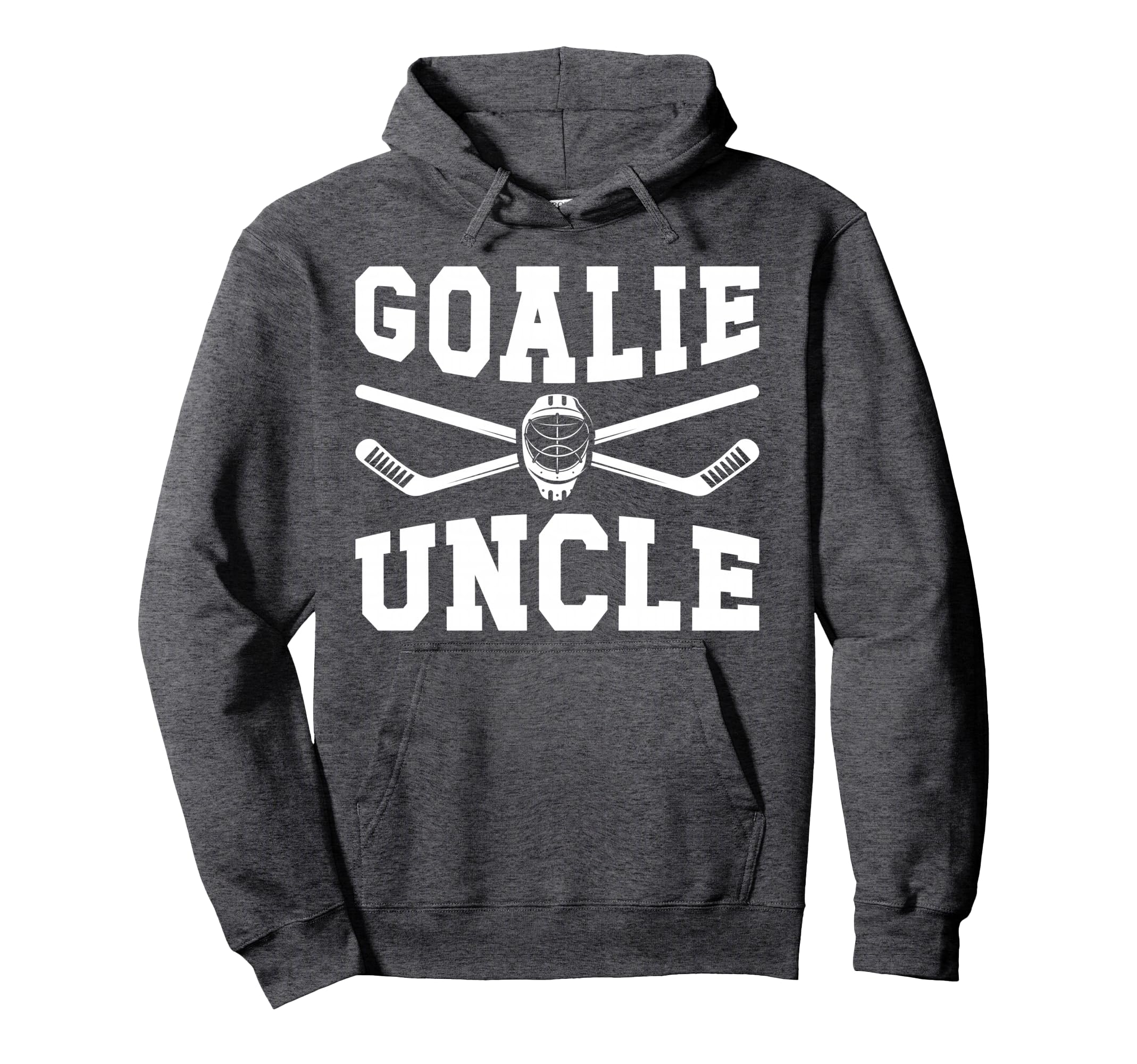 Ice Hockey Goalie Uncle Hockey Hoodie - Graphic Print for Adults - T-Shirt, Sweatshirt, Hoodie