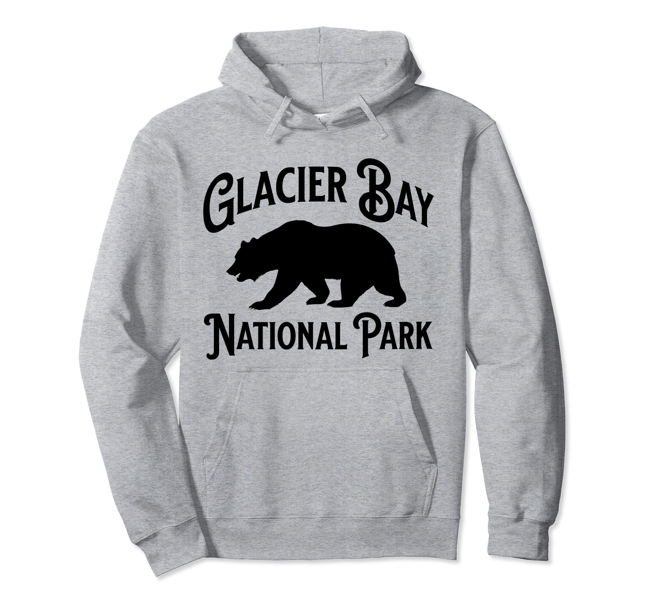 Glacier Bay National Park Alaska Bear Hoodie - Graphic Print for Adults - T-Shirt, Sweatshirt, Hoodie