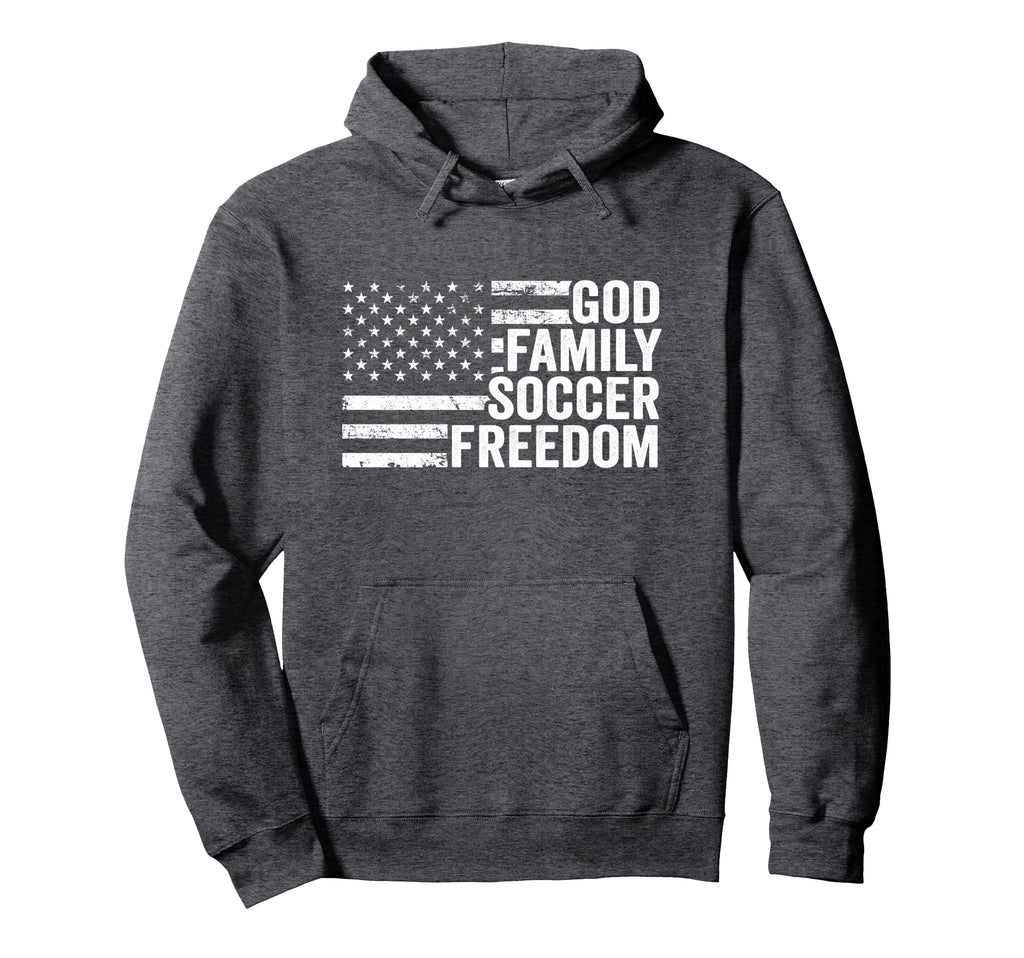 God Family Soccer Freedom Player Hoodie - Streetwear Style for Adults - T-Shirt, Sweatshirt, Hoodie