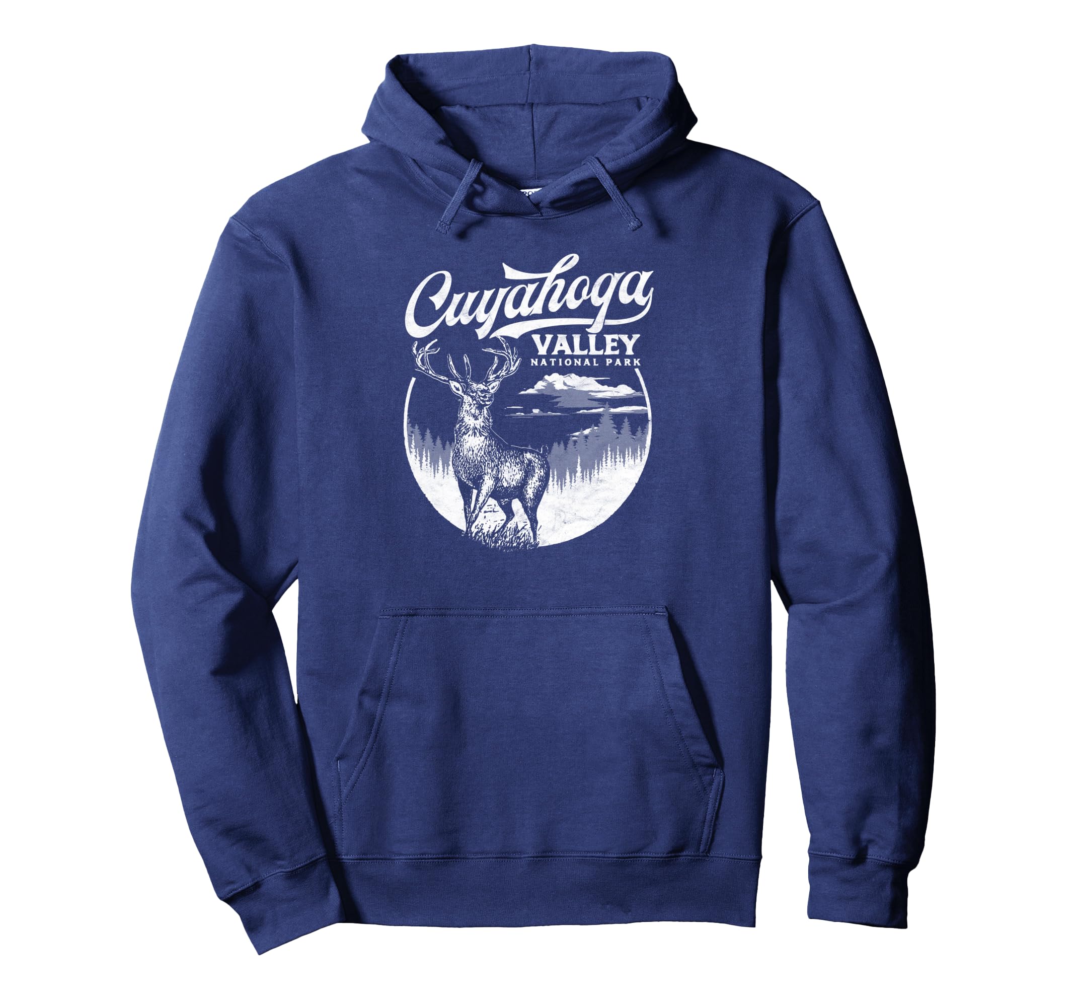 Cuyahoga Valley National Park Stag Hoodie - Unique Graphic for Adults - T-Shirt, Sweatshirt, Hoodie