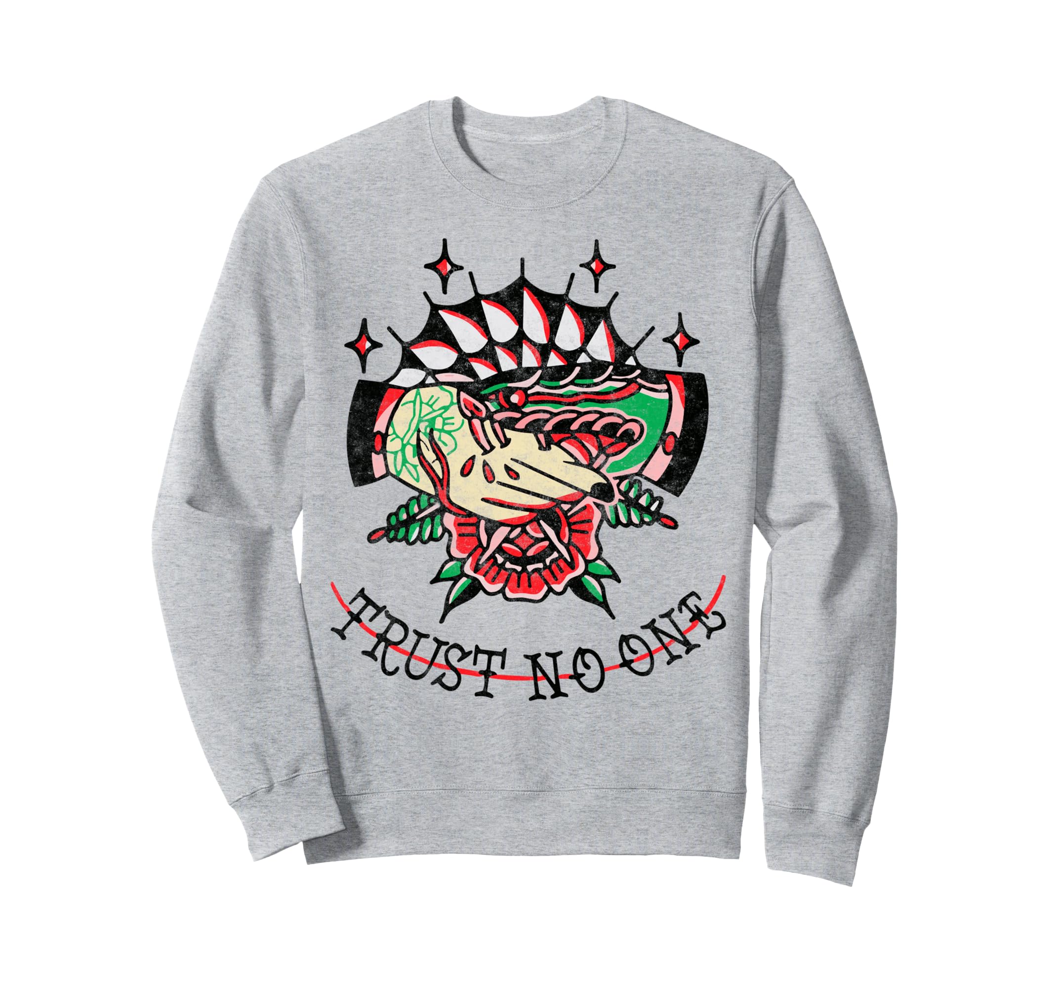 Handshake Snake Trust No One Sweatshirt - Custom Art Print for Adults - T-Shirt, Sweatshirt, Hoodie