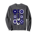 Scandinavian Nordic Hygge Floral Sweatshirt - Unique Graphic Unisex - T-Shirt, Sweatshirt, Hoodie