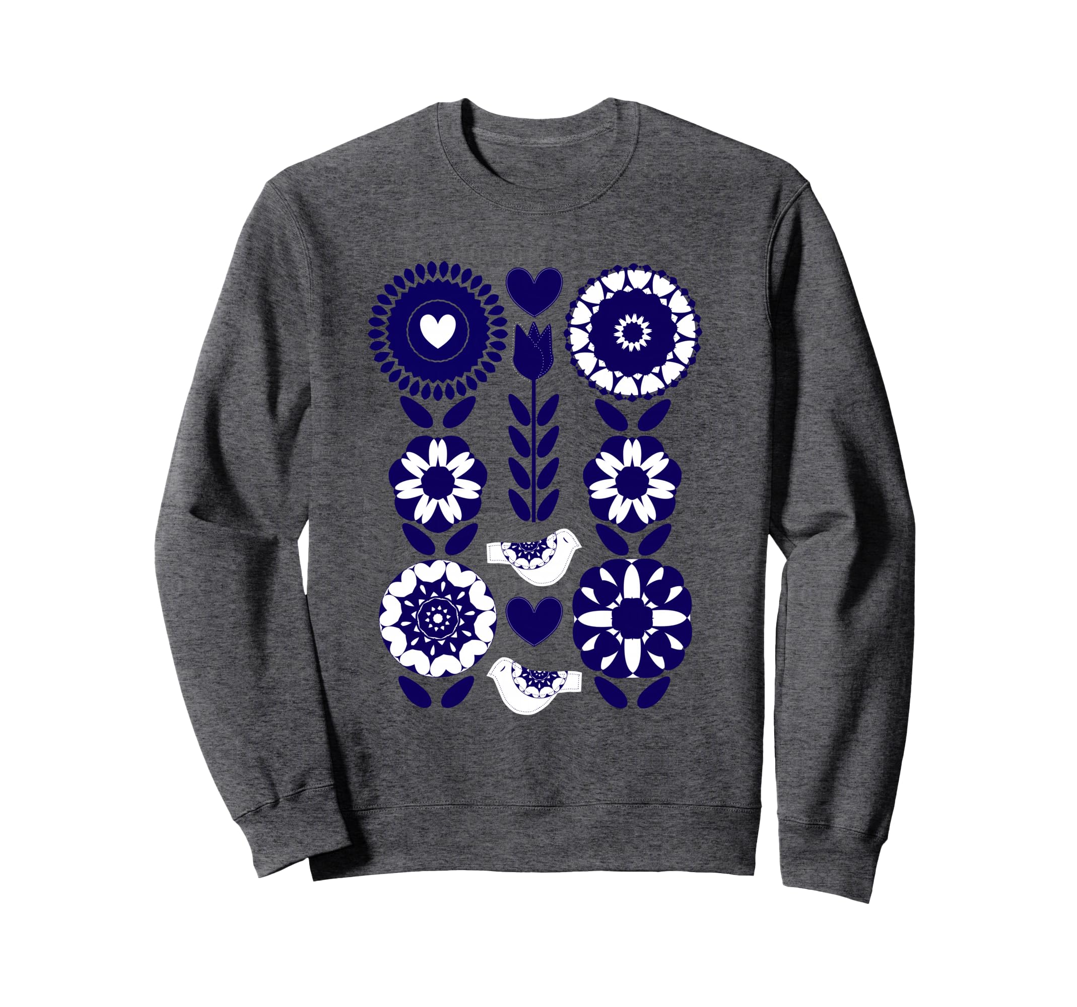 Scandinavian Nordic Hygge Floral Sweatshirt - Unique Graphic Unisex - T-Shirt, Sweatshirt, Hoodie