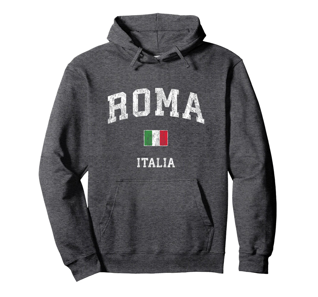 Roma Italia Rome Italy Athletic Sports Hoodie - Aesthetic Graphic Unisex - T-Shirt, Sweatshirt, Hoodie