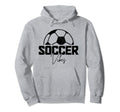 Soccer Vibes Soccer Player Hoodie - Minimalist Print for Adults - T-Shirt, Sweatshirt, Hoodie