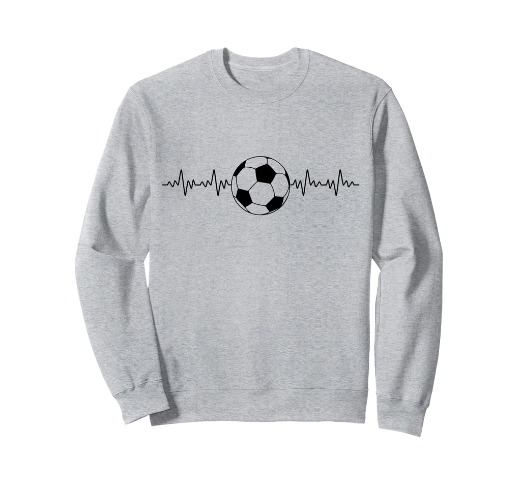 Football Heartbeat Soccer Lovers Sweatshirt - Custom Art Print for Adults - T-Shirt, Sweatshirt, Hoodie