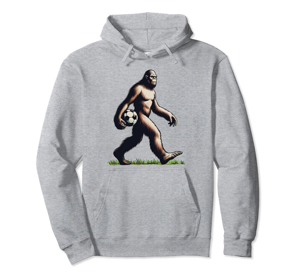 Funny Soccer Bigfoot Funny Sasquatch Hoodie - Graphic Print Men Women - T-Shirt, Sweatshirt, Hoodie