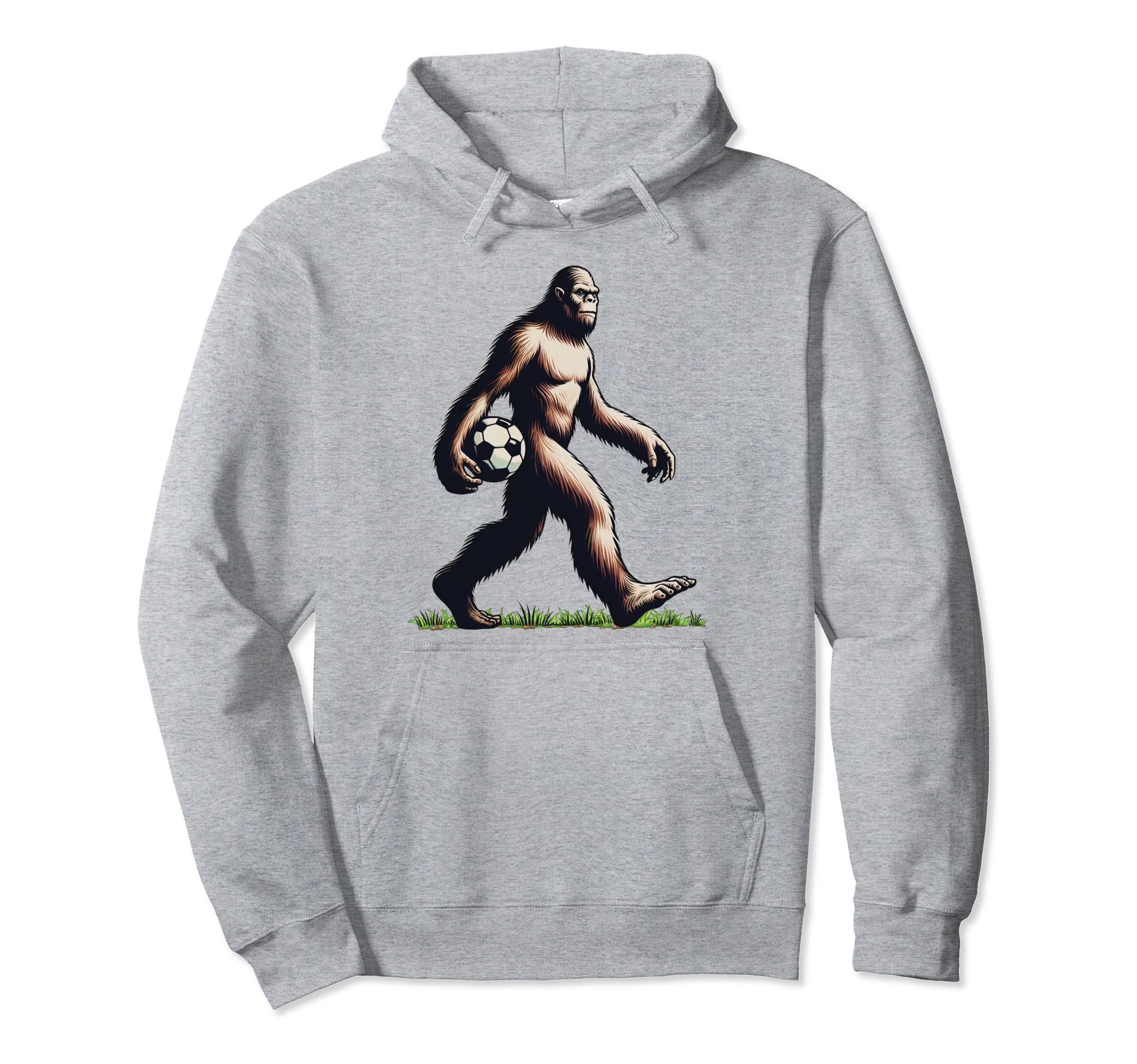Funny Soccer Bigfoot Funny Sasquatch Hoodie - Graphic Print Men Women - T-Shirt, Sweatshirt, Hoodie