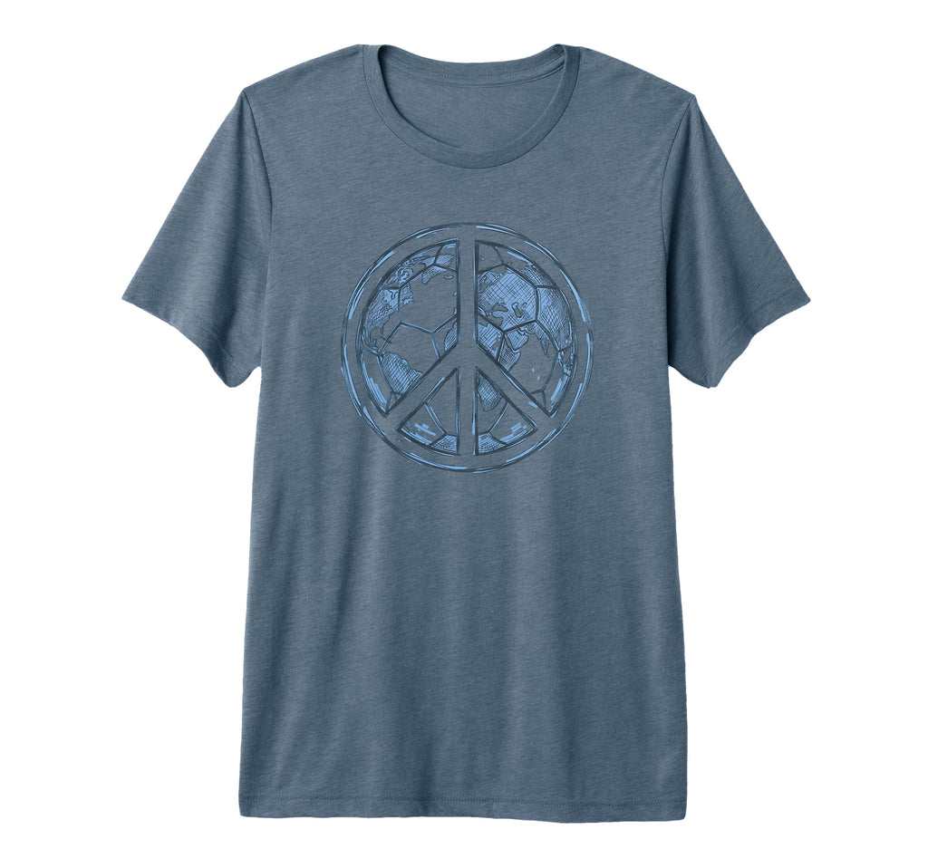 Soccer World Peace Is My Goal Futbol T-Shirt - Trendy Graphic for Adults - T-Shirt, Sweatshirt, Hoodie